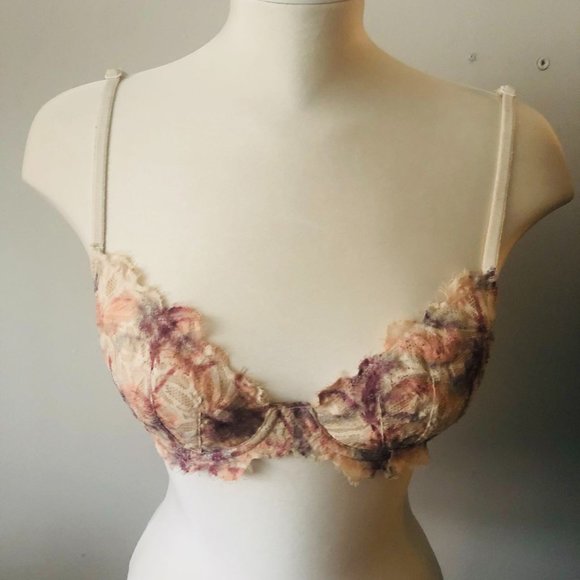 PINK Victoria's Secret Other - PINK Victoria's Secret Unlined Underwire Lace Bra Size 34C